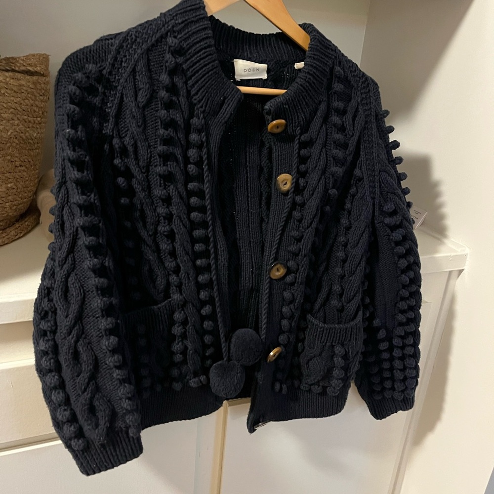Doen Pomme Cardigan Navy XS/S - Picture 2 of 7